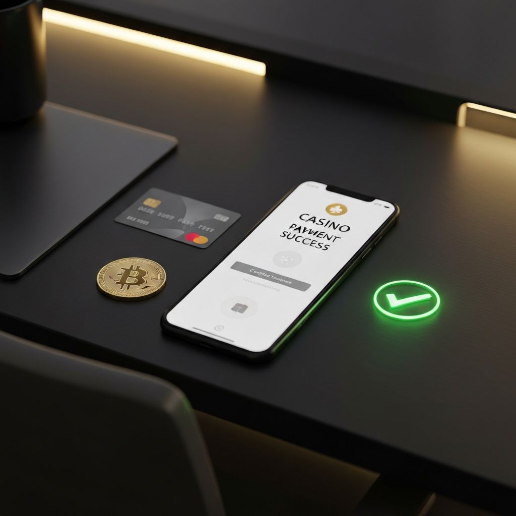 Secure casino payment methods — verified transaction confirmation with multiple payment options